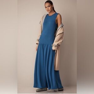 NWT! Daily Practice by Anthropologie Sleeveless Drop-Waist Midi Dress - Large 🏀